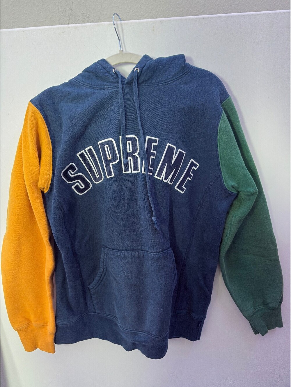 Supreme colorblock pullover hoodie